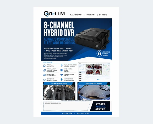 8-Channel Hybrid DVR for Abigail's Compliance brochure