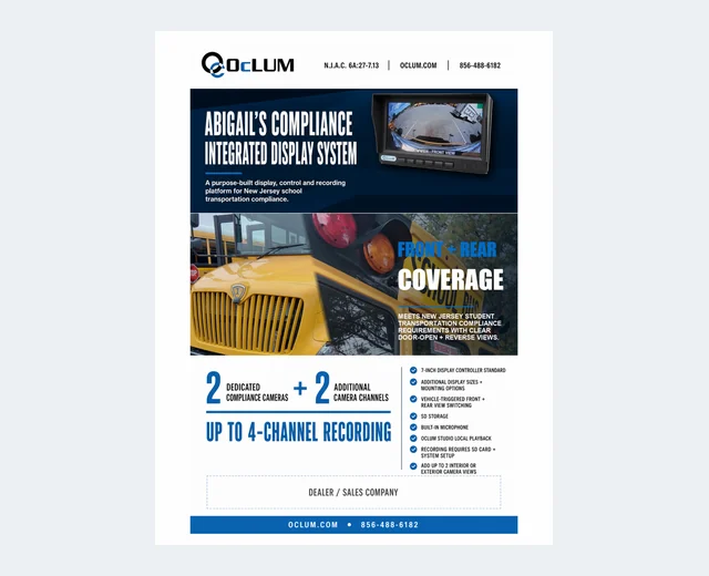 Abigail's Compliance Integrated Display System brochure