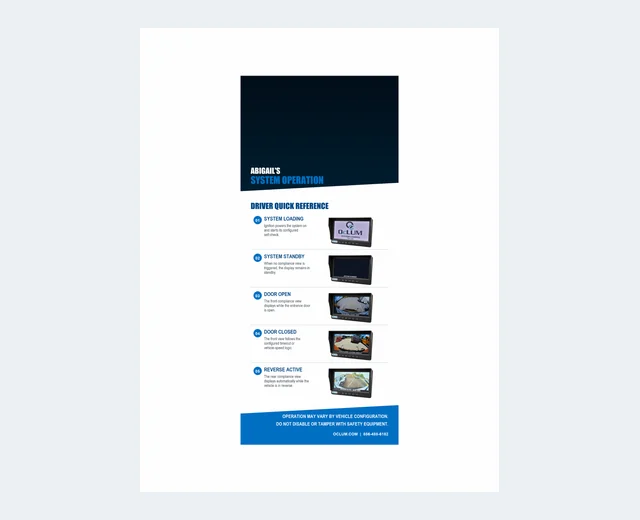 Abigail's System Operation Guide brochure