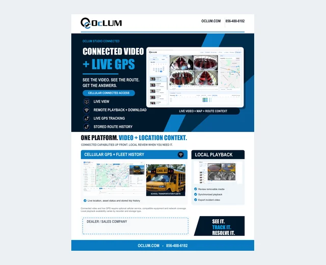 Connected Video and Live GPS brochure