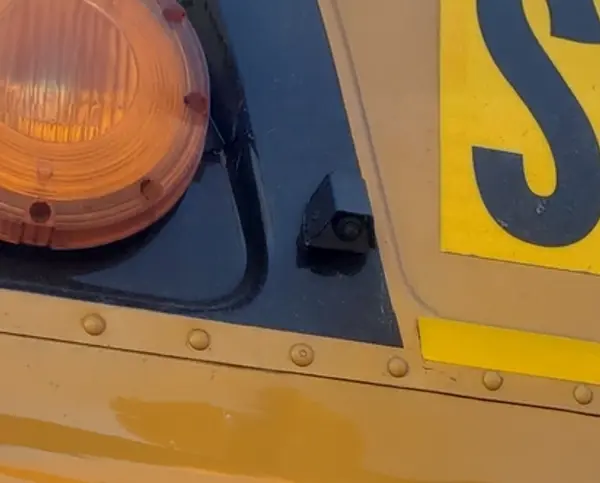 V2 camera mounted on bus
