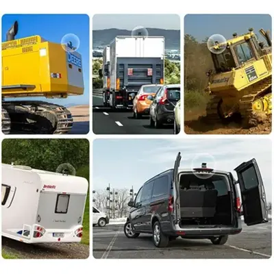 Collage of vehicles with cameras